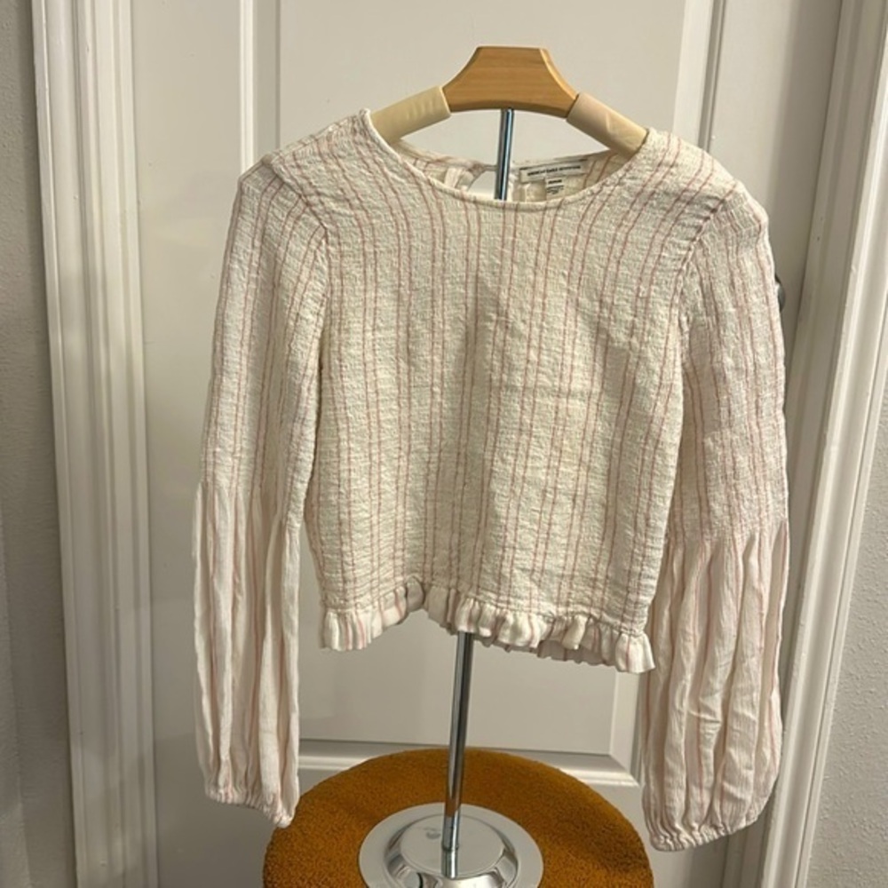 American Eagle‎ Smocked Peasant Top, size M